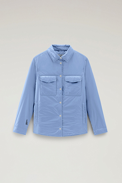 Куртка Woolrich Pertex Padded Overshirt Jacket ГОЛУБОЙ Куртка Woolrich Pertex Padded Overshirt Jacket ГОЛУБОЙ