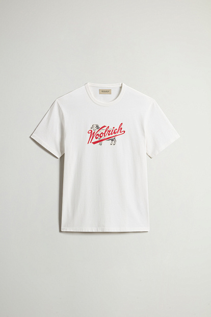 ФУТБОЛКА WOOLRICH SHEEP GRAPHIC T-SHIRT АРКТИЧЕСКИЙ БЕЛЫЙ ФУТБОЛКА WOOLRICH SHEEP GRAPHIC T-SHIRT АРКТИЧЕСКИЙ БЕЛЫЙ