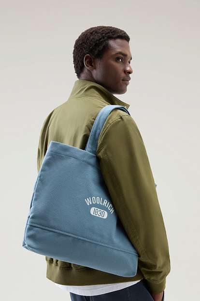 Сумка Woolrich Shopper Tote СЕРО-ГОЛУБОЙ Сумка Woolrich Shopper Tote СЕРО-ГОЛУБОЙ