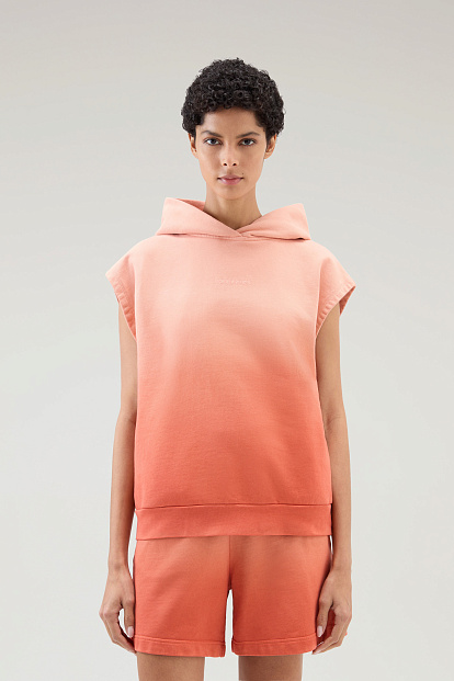 Толстовка Woolrich Dip Dye Sleeveless Hoodie КОРАЛЛОВЫЙ Толстовка Woolrich Dip Dye Sleeveless Hoodie КОРАЛЛОВЫЙ