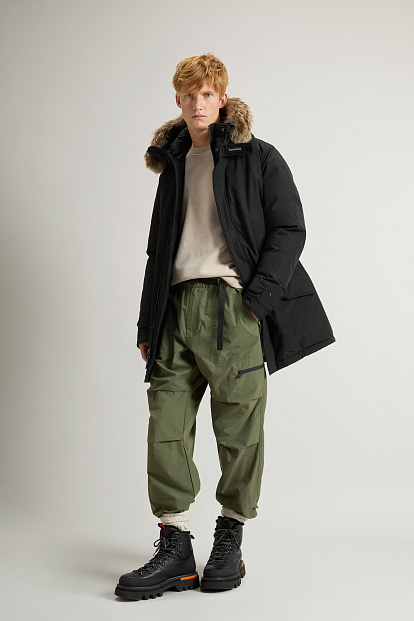 ПАРКА WOOLRICH POLAR HIGH COLLAR FUR PARKA ЧЕРНЫЙ ПАРКА WOOLRICH POLAR HIGH COLLAR FUR PARKA ЧЕРНЫЙ