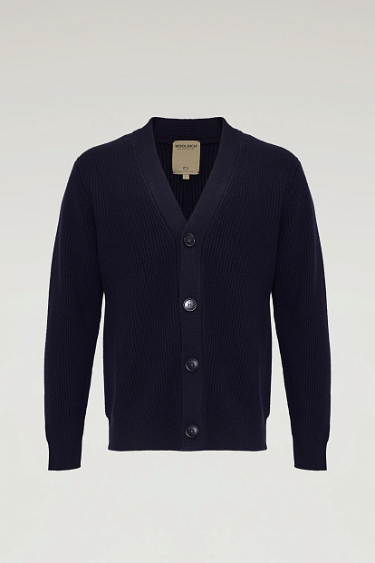 КАРДИГАН WOOLRICH MERINOS CARDIGAN СИНИЙ КАРДИГАН WOOLRICH MERINOS CARDIGAN СИНИЙ