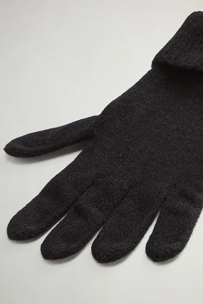 Перчатки Woolrich Knitted Gloves ЧЕРНЫЙ Перчатки Woolrich Knitted Gloves ЧЕРНЫЙ
