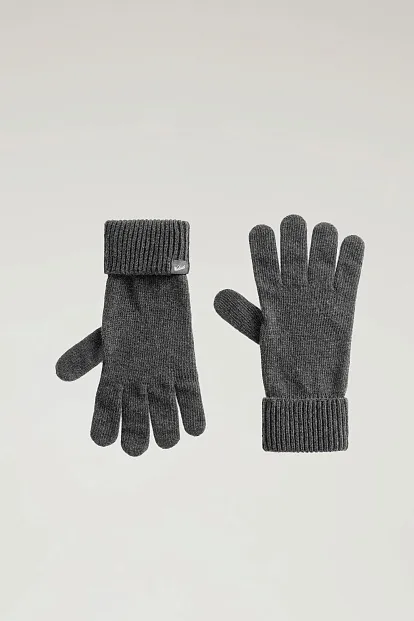 Перчатки Woolrich Knitted Gloves МАТОВЫЙ СЕРЫЙ Перчатки Woolrich Knitted Gloves МАТОВЫЙ СЕРЫЙ