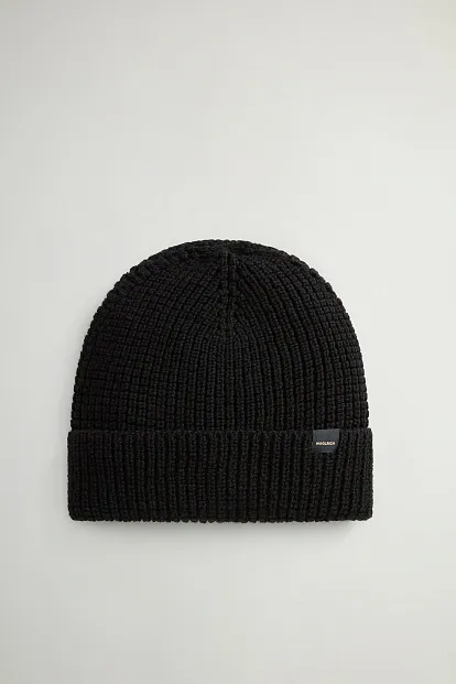Шапка Woolrich Merino Waffle Beanie ЧЕРНЫЙ Шапка Woolrich Merino Waffle Beanie ЧЕРНЫЙ